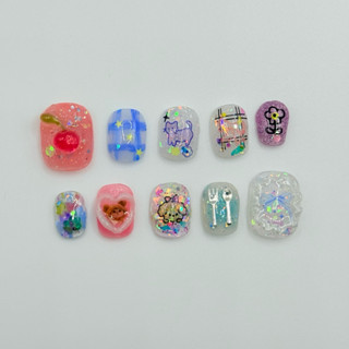 เล็บปลอมสำเร็จรูป 💅🏻 พร้อมติด 💅🏻 เล็บเจลแท้100% 💖พร้อมส่ง💖 🍒…