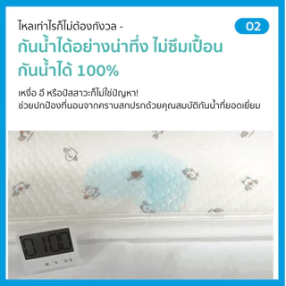 Lieto cooling Waterproof Mat ผ้าเย็น Duraron Cooling ผ้าปูรองซับปัสสาวะ ผ้าปูรองฉี่เด็ก