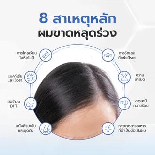 [Bundle set ลดเพิ่ม40บาท] KEBOU 8X DEFENSE เวชสำอางลดผมขาดหลุดร่วง รังแคและอาการคันในขั้นตอนเดียว