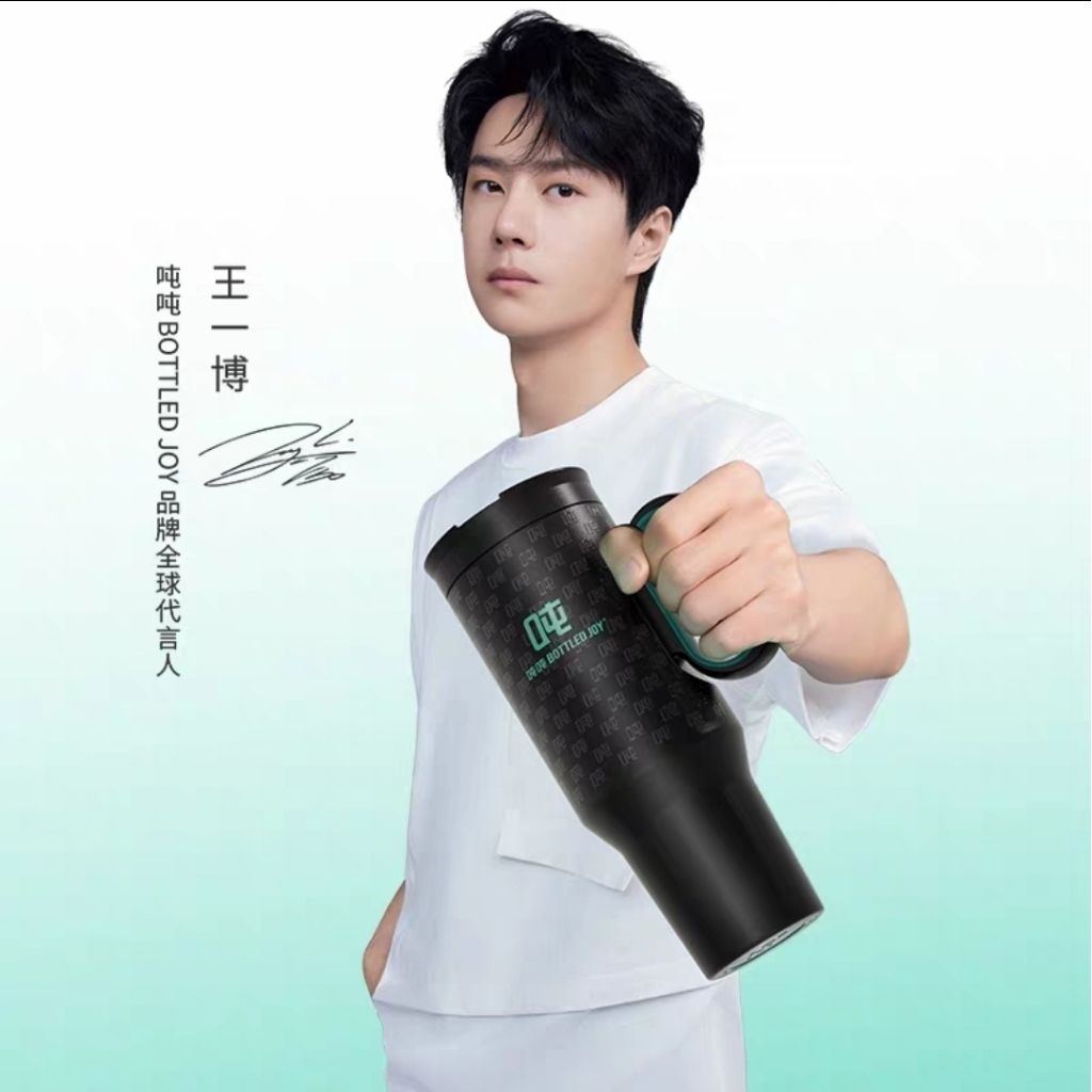 [Pre Order] แก้วเก็บความเย็น BOTTLED JOY #แก้วอี้ป๋อ #หวังอี้ป๋อ #อี้ป๋อ #Wangyibo