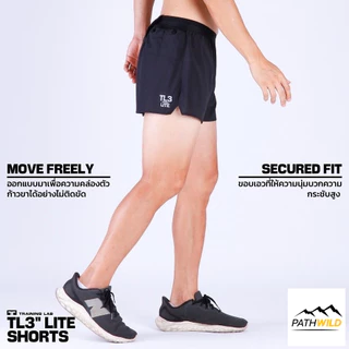 Training LAB TL3” LITE SHORTS กางเกงวิ่งรุ่น 3 นิ้ว ไลท์ แบบมีซับใน ทรงคลาสสิค ผ้าแห้งเร็ว น้ำหนักเบา ระบายอากาศดี