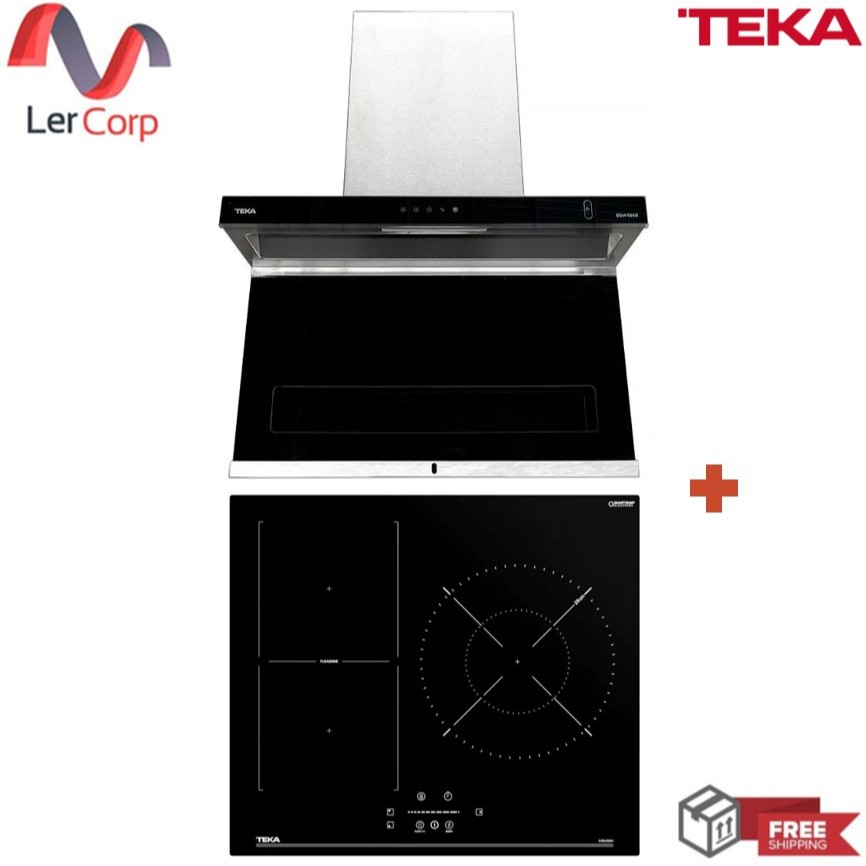 (Teka) เครื่องดูดควัน DSW 995 G+ เตาไฟฟ้า Induction รุ่น IBF63210 SSS BK (VI3)