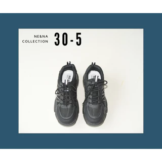 รองเท้าเเฟชั่นผู้หญิงเเบบผ้าใบส้นปานกลาง No. 30-5 NE&NA Collection Shoes