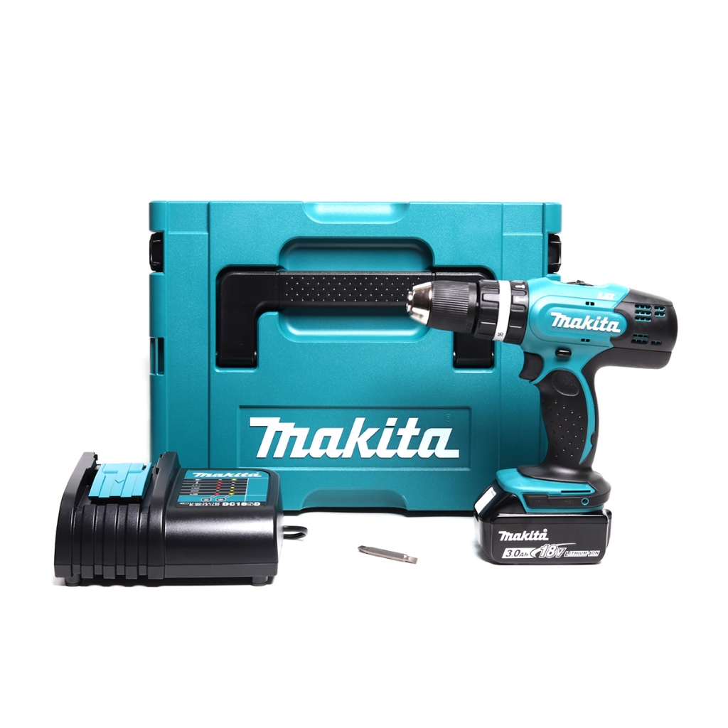 MAKITA สว่านกระแทกไร้สาย 18 V.,ขนาด : 13 มม. รุ่น : DHP453SF1J