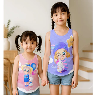 เสื้อกลามเด็กผู้หญิง ลายโพนี่ ยูนิคอร์น น่ารัก ใส่สบาย ไม่ร้อน แห้งง่ายแห้งไว ยับยาก ตั้งแต่ 6 เดือน - 8 ขวบ