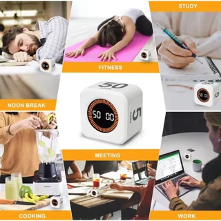 Pomodoro Digital Timer-ฝักบัวอาบน้ําห้องครัวน่ารัก Silent Flip Timer นาฬิกา Gadgets สมาร์ทจับเวลาไข่เตาอบอุปกรณ์ทําอาหาร
