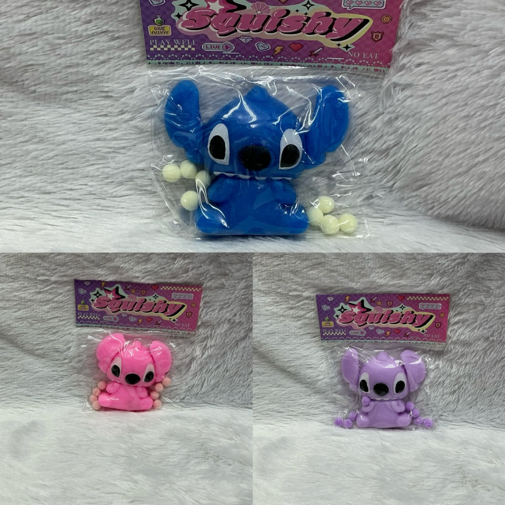 🫧💙ทาบะSquishyStitchหมีนุ่มนิ่มบีบแล้วฟินคลายเครียดได้สุดๆ