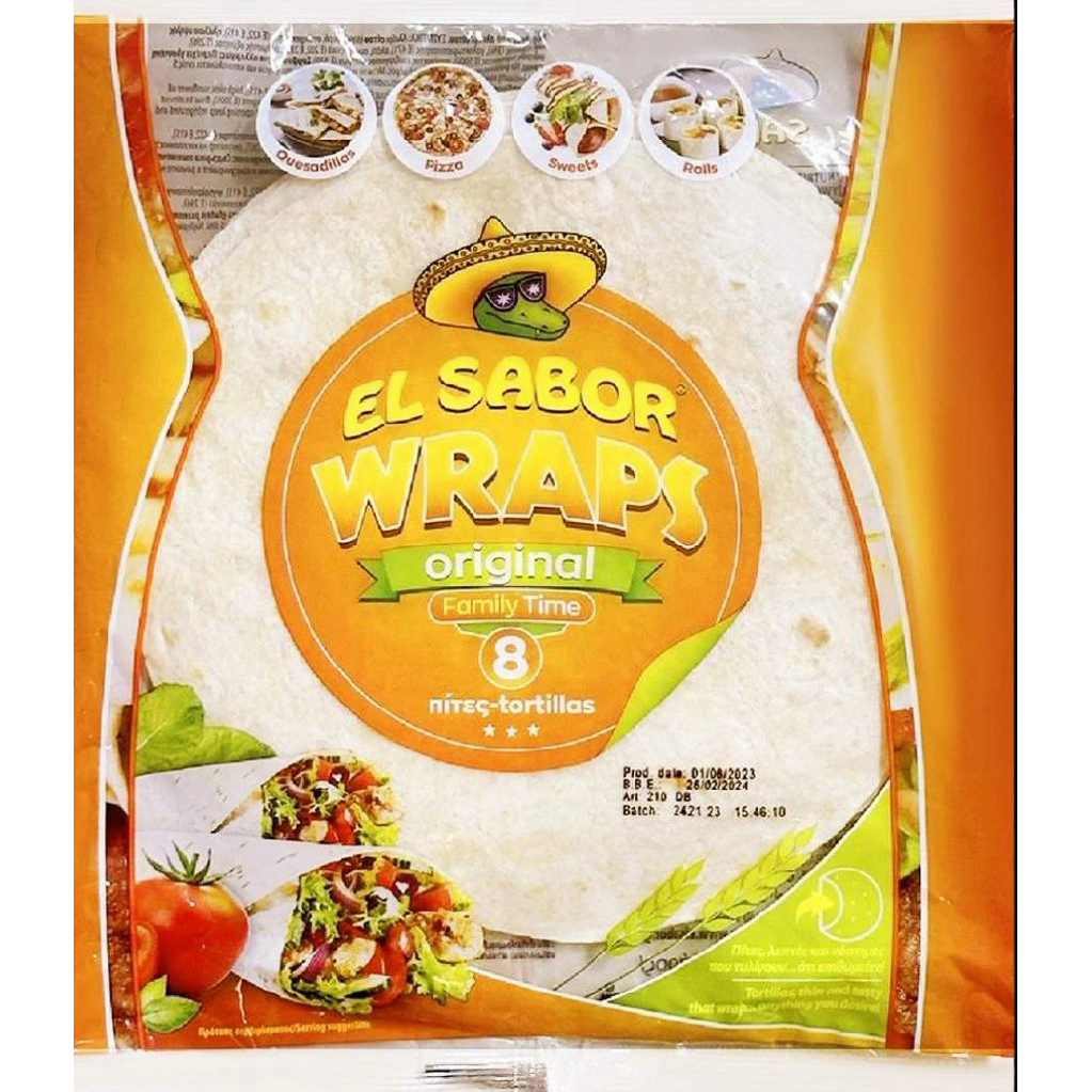 [ส่งด่วน] El sabor Big Wraps Original 320g./Traditional Wraps 370g./Wholewheat Wraps 320g.