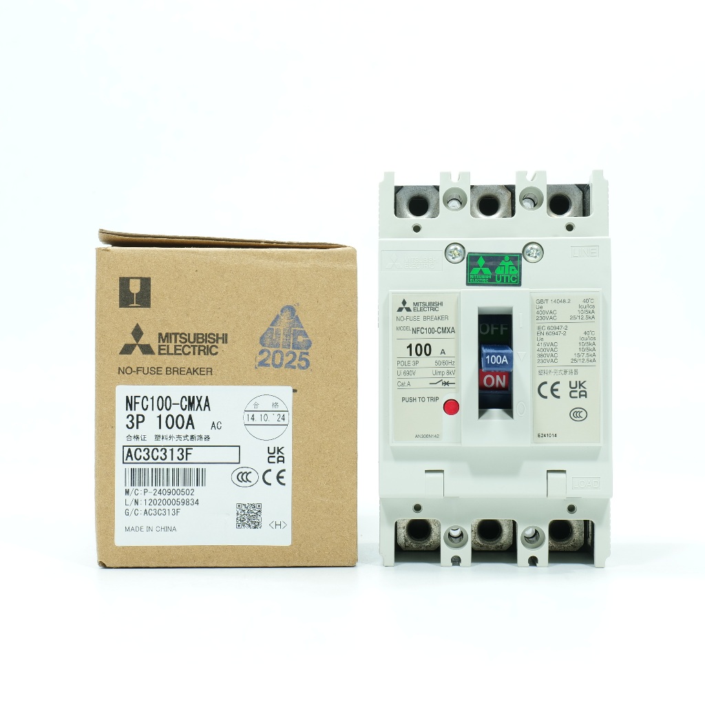 NFC100-CMXA MITSUBISHI NFC100 3P 100A MCCB MITSUBISHI