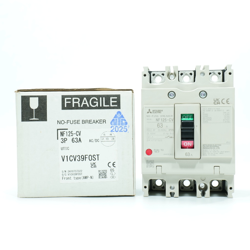 เบรกเกอร์ NF125-CV เบรกเกอร์ MITSUBISHI NF125-CV 3P 63A MCCB MITSUBISHI เบรกเกอร์ MITSUBISHI