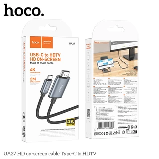 HOCO UA27 สายเคเบิล สายแปลง iP to HDTV Type-C ความละเอียด 4K ยาว 2 เมตร ความละเอียด 1080P