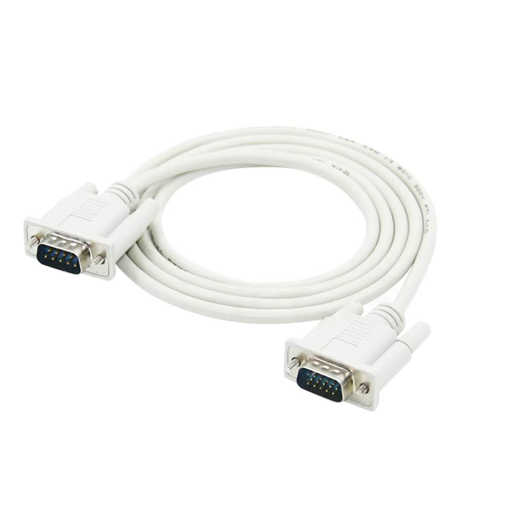 DB9 9 Pin Male to VGA Video 15 Pin Male Serial Port Cable RS232 1.35M/4.4FT Length