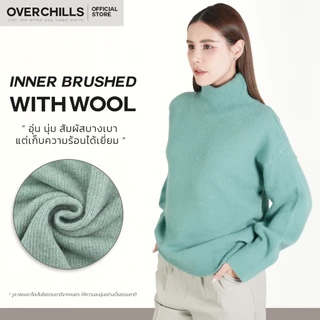 Overchills เสื้อ​คอเต่าไหมพรม​ แขนยาว​ โอเวอร์ไซส์ สำหรับ​ผู้หญิง​ ผ้านิ่ม​ ผ้าหนา​ ใส่สบาย​ มี​ 8 สี​ กันหนาวได้ดี​