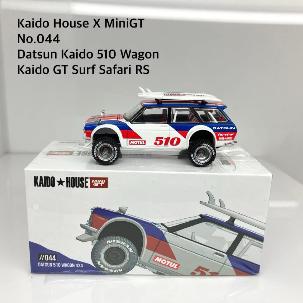 Mini GT No. 044 Datsun KAIDO 510 Wagon Kaido GT Surf Safari RS