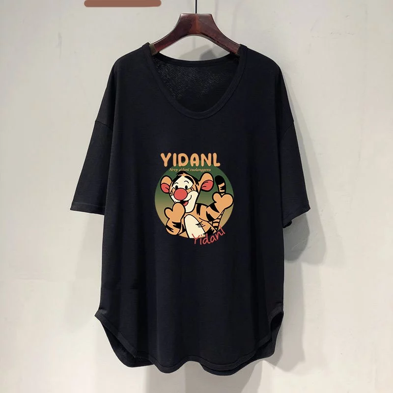 เสื้อยืดสาวอวบอ้วนไซส์ใหญ่ oversize เสื้อผ้าแฟชั่นฤดูร้อนมาใหม่ เสื้อโอเวอร์ไซส์ผู้หญิงสวยๆ ทรงหลวมสไตล์เกาหลีน่ารัก thumbnail 10
