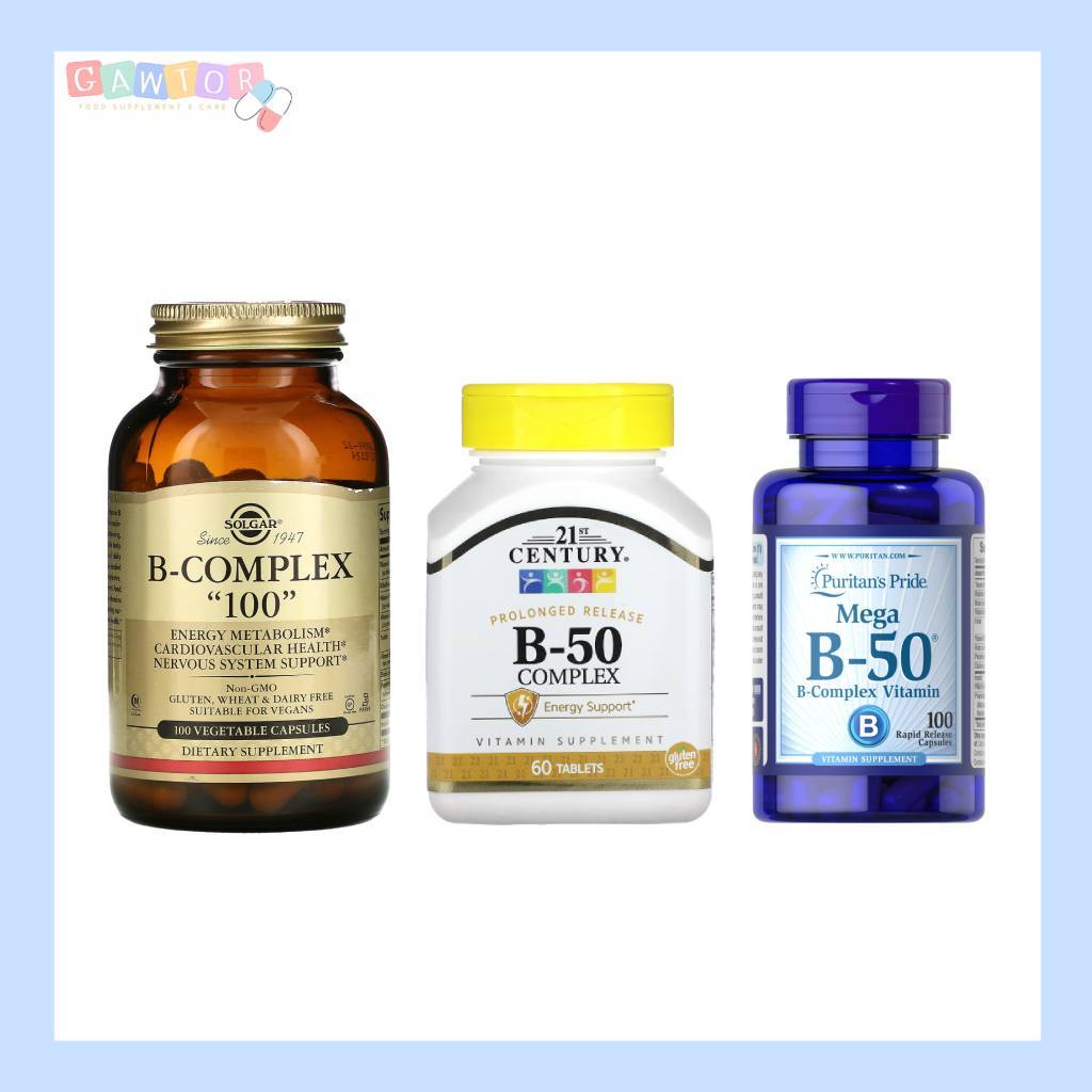 วิตามินบีรวม ( B Complex, 12, 50, 100 ) ชนิดเม็ด 21st Century