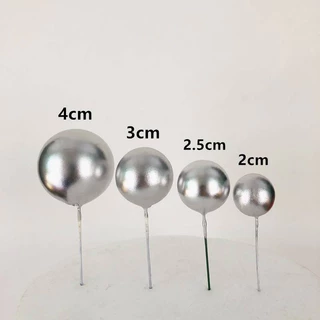 บอลปักเค้ก ชุด10ลูก (สีทอง เงิน ฟ้า ขาว ชมพู ม่วง)