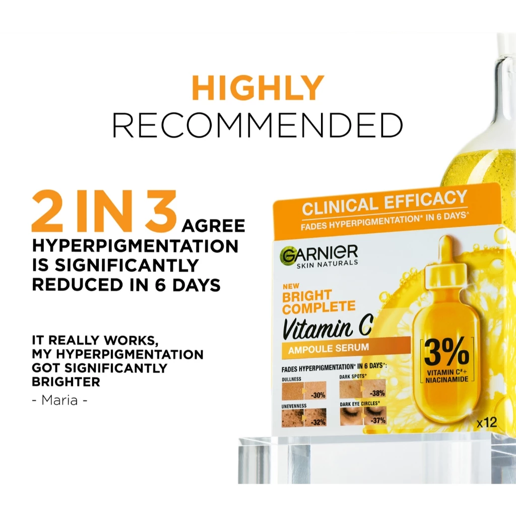 GARNIER - Skin Naturals Bright Complete Vitamin C Ampoule Serum thumbnail 6