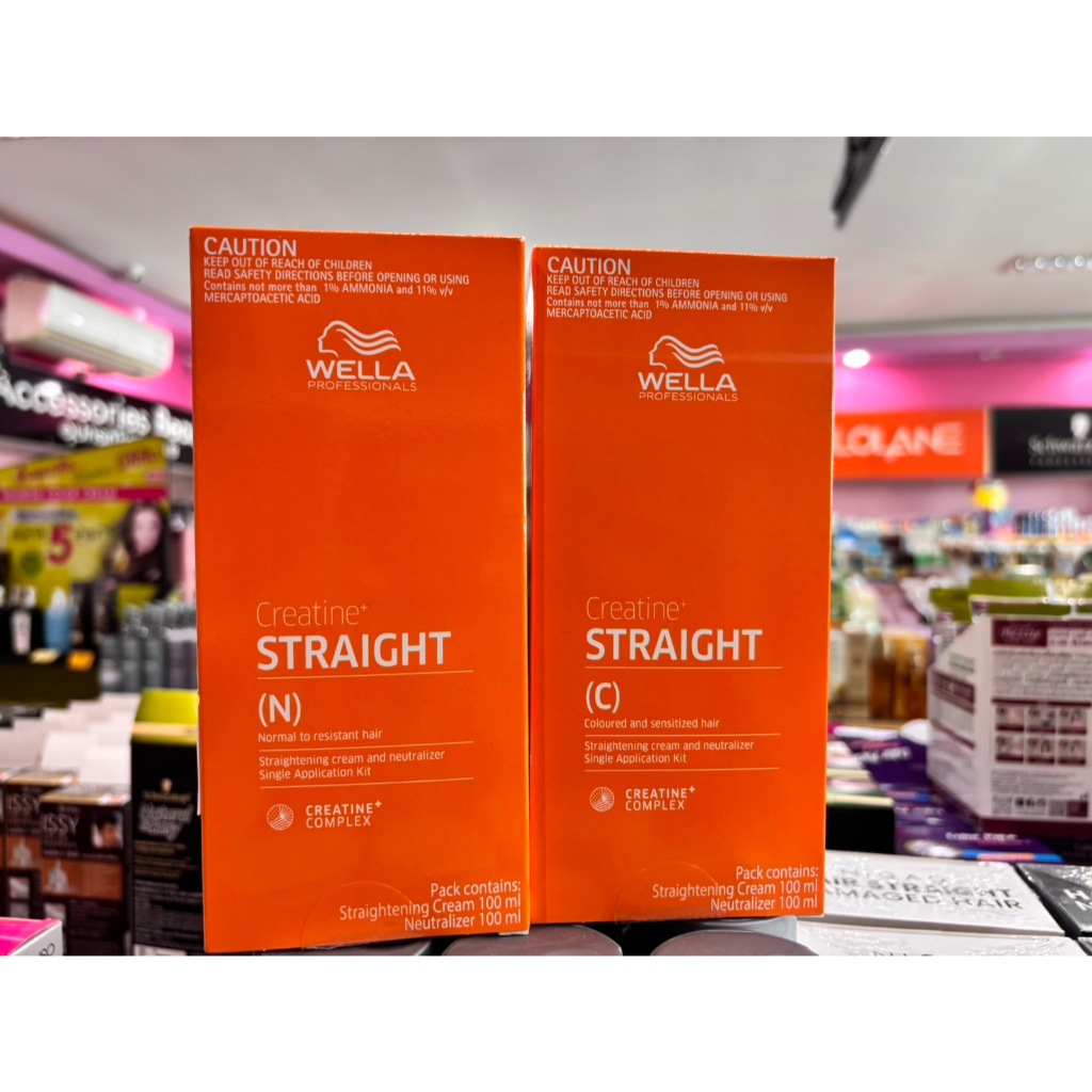 Wella professionals creatine straight น้ำยายืดผมเวลล่า โปรเฟสชั่นแนลส์ ยืดเวลล่า 100มล.
