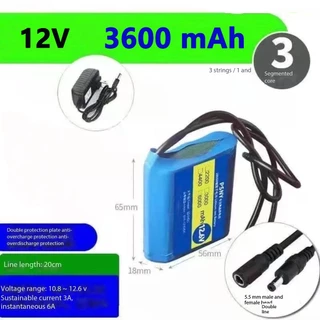 【รับประกัน 2 ปี】แบตเตอรี่ลิเธียม 12V แบตเครื่องใช้ไฟฟ้า แบตอุปกรณ์ไฟฟ้า แบตไฟโซล่าเซลล์(มีสาย DC)