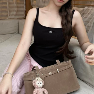 Serlyn | Basic tank top เสื้อกล้าม(มีบราในตัว)ทรงสวย ผ้านิ่มใส่สบาย