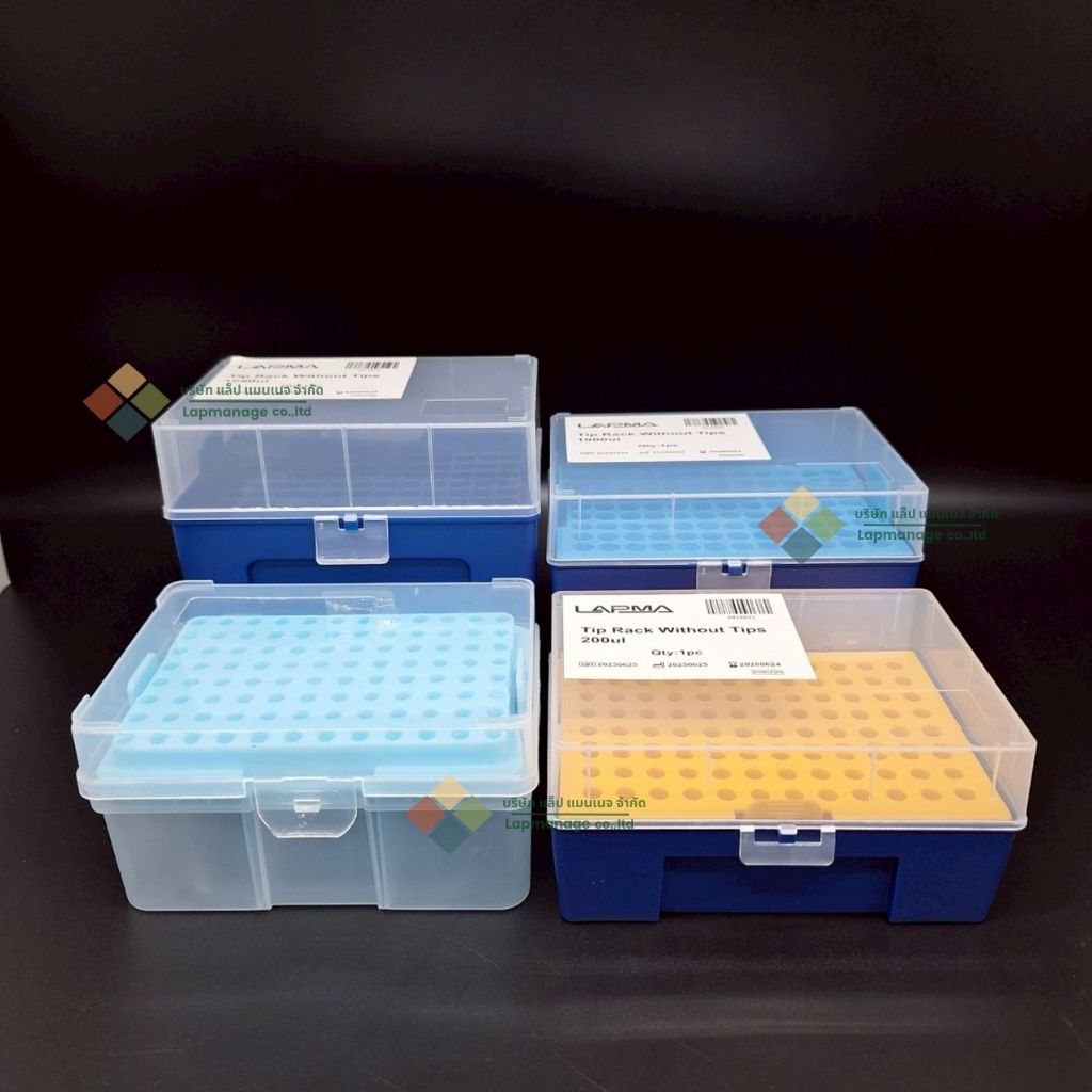 กล่องใส่ทิป PipetteTip box ,96 ช่อง ,PP 10/200/300/1000/1250ul