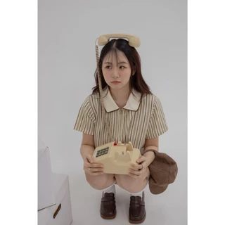avo เสื้อโปโล hershey polo crop