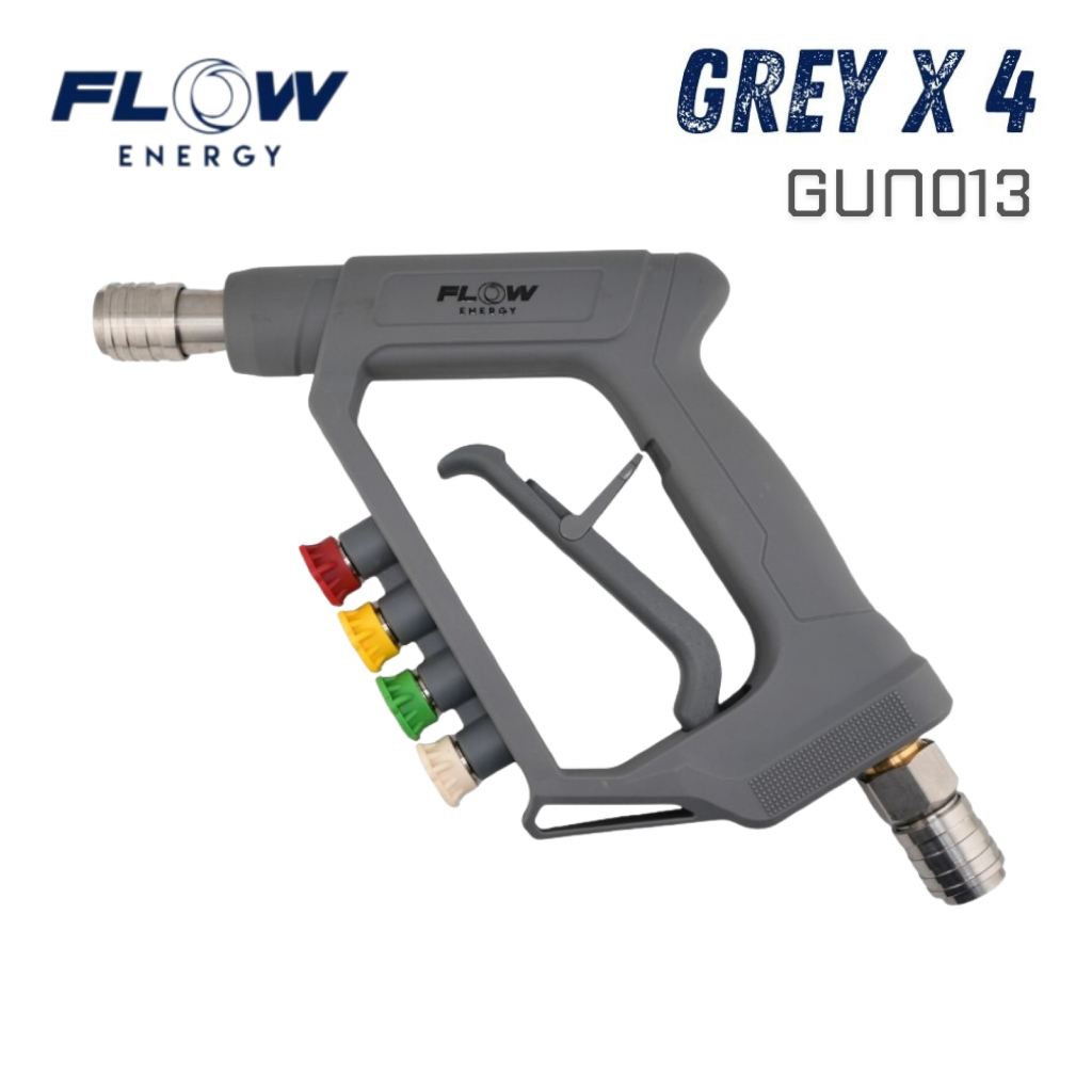 Flow Energy GUN013 ปืนฉีดน้ำแรงดันสูง รุ่น Gray x 4