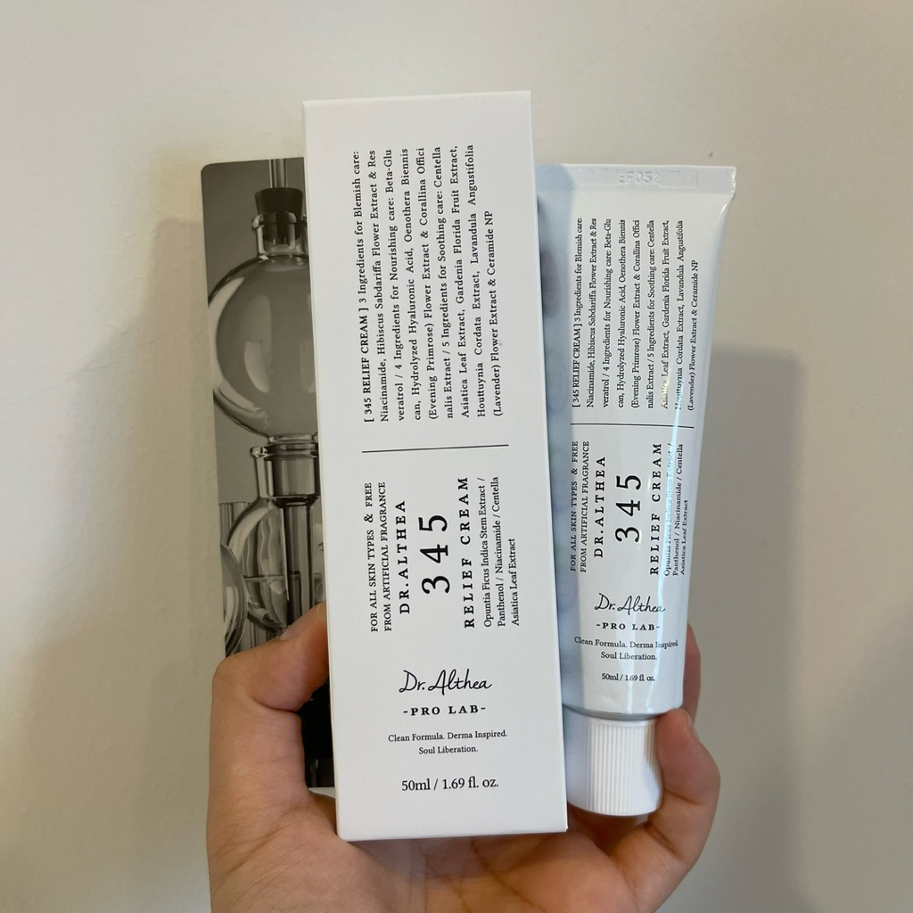 (แท้/ส่งไว) Dr.Althea 345 Relief Cream 345 มอยส์เจอร์ไรเซอร์บำรุงผิว ขนาด 50 ml.