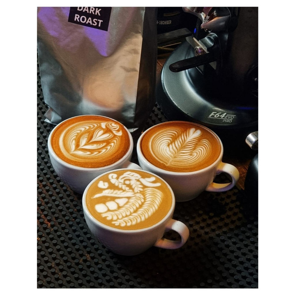 กาแฟ กาแฟซ้อมลาเต้อาร์ต เมล็ดกาแฟ สำหรับซ้อมลาเต้อาร์ต Latte Art
