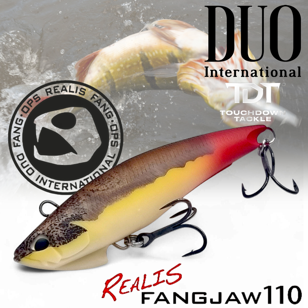 DUO NEW ! REALIS FANGJAW 110   *** เหยื่อผิวน้ำ แฟงก์จอว์ 110 มาใหม่ร้อนๆ MADE IN JAPAN 100% ***