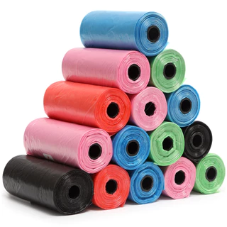 PP-032 ถุงเก็บอึหมา แมว สุนัข (สุ่มสี 12 ชิ้น) สัตว์เลี้ยง ถุงขยะพกพา ราคาถูก พร้อมส่ง