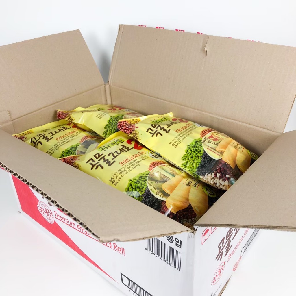 GRAIN CRISPY ROLL 180g 1 ลัง 16 ห่อ ขนมธัญพืช รสออริจินัล รูปที่ 2
