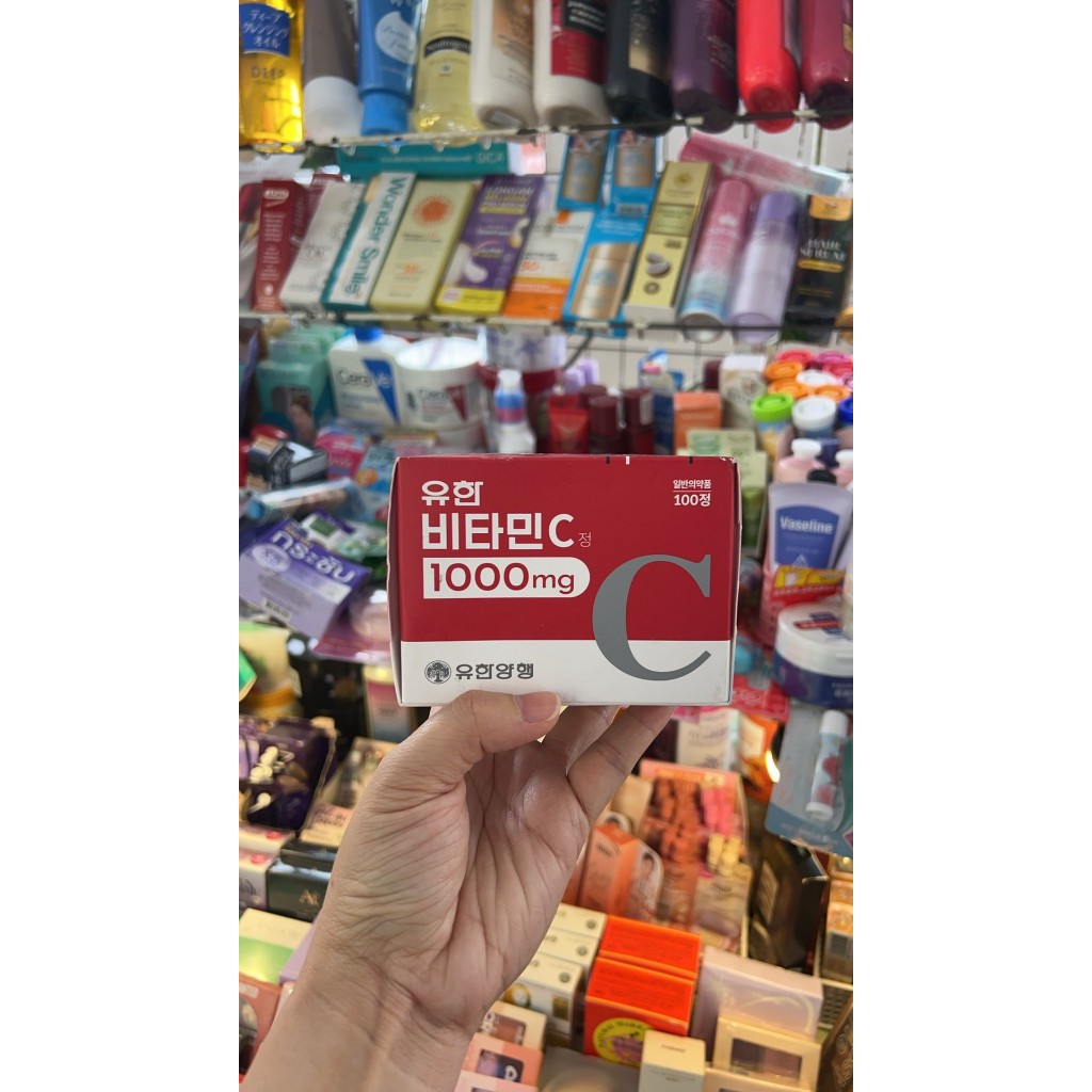 Yuhan Vitamin C 1000 mg. วิตามินพี่จุน 🧡วิตามินซี C 1000 มก. กล่อง 100 เม็ด