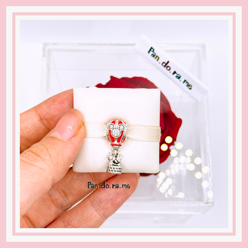 [พร้อมส่ง สินค้าแท้  ] pan.do.ra Disney Parks Mickey Minnie Red Hot Air Balloon