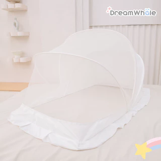 DreamWhale มุ้งกันยุง พร้อมที่บังแสง มินิมอลเกาหลี ตาข่ายนุ่มละเอียด กางได้ด้วยมือเดียว กางเงียบไร้เสียง ไม่รบกวน