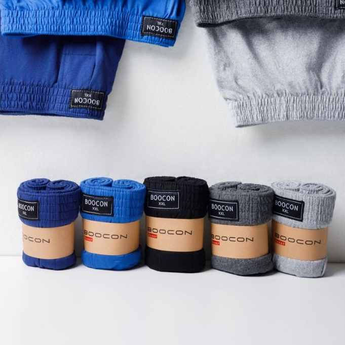 กางเกงบ๊อกเซอร์ กางเกงขาสั้นผู้ชาย Boxer บ๊อกเซอร์สีพื้น ผ้านิ่มใส่สบาย ระบายอากาศได้ดี แห้งไวไม่อับชื้น พร้อมส่ง