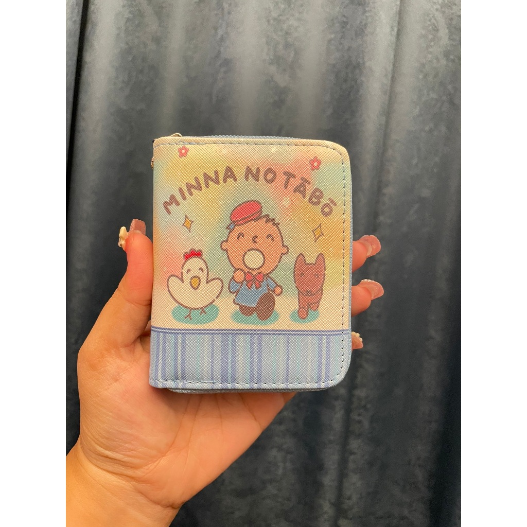💰เล็กพริกขี้หนู!✨กระเป๋าสตางค์ แบบมีซิปรอบ ด้านในมีช่องใส่บัตร ใส่เหรียญ เปิดได้กว้าง ขนาด 11×9×2 cm.