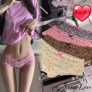 💗Sexy Love💗กางเกงใน panty น่ารัก ระบายอากาศ เย็น ยืดหยุ่นดี ลูกไม้ freesize ลายดอกไม้ ส่งจากไทย