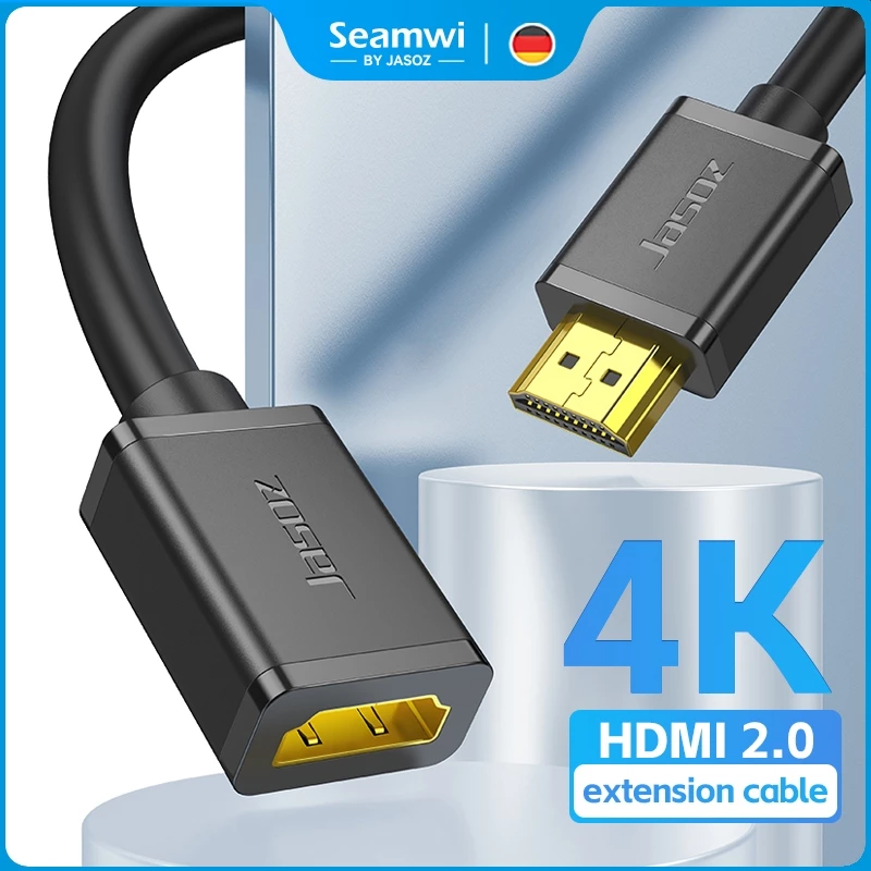 Seamwi สายเคเบิลต่อขยาย 4K HDMI Extension Cable Male to Female รองรับ 4K 60Hz สายยาว 0.5m-3m