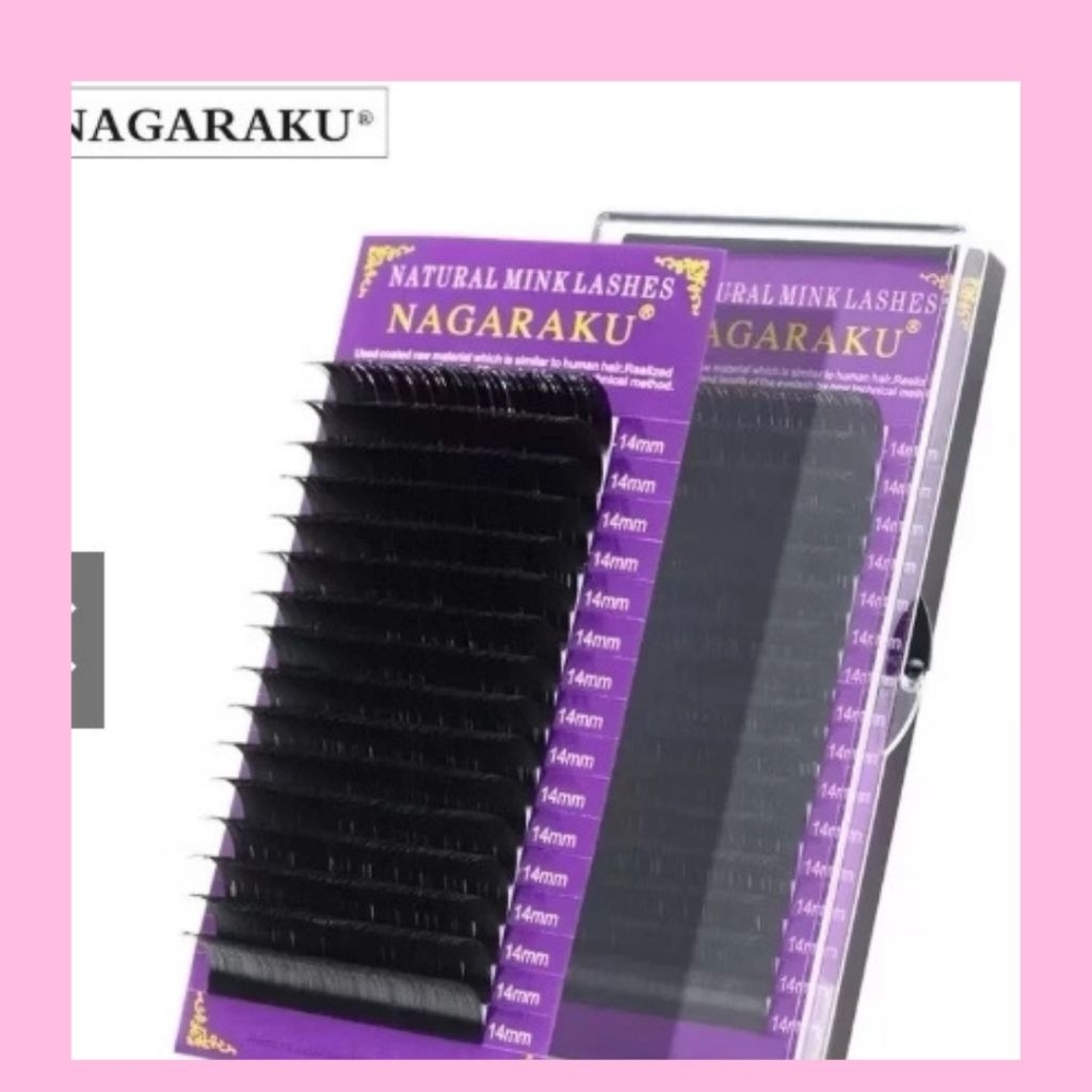ขนตานาการากุ 0.15 Nakaraku แยกไซส์กล่องม่วง ต่อขนตาเส้นต่อเส้น คลาสสิค พร้อมส่งในไทย