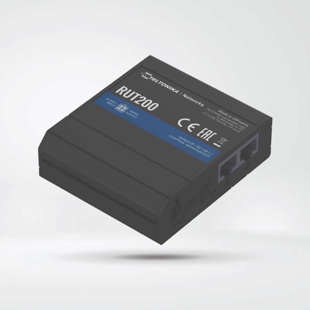 RUT200 LTE Cat 4 Industrial Cellular Router