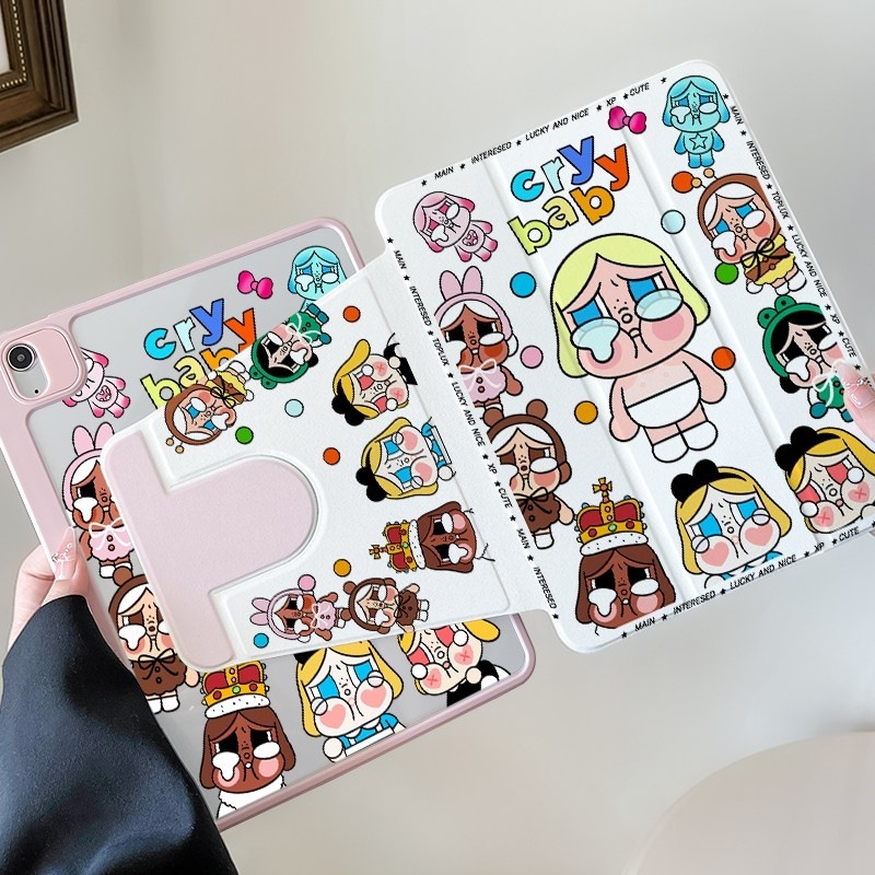 จัดส่งทันทีเคสไอแพด การหมุน360องศา crybaby Gen12/11 Pro13 รูปที่ 6