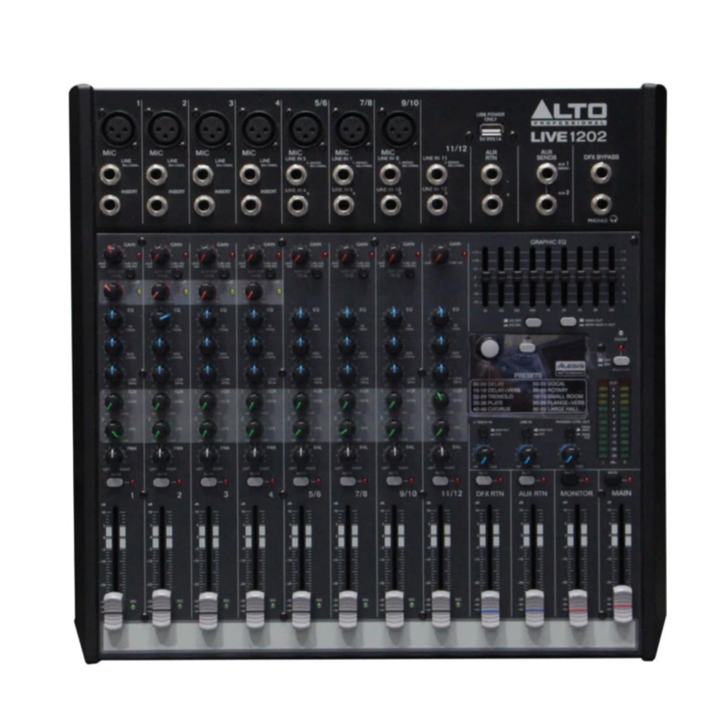 มิกเซอร์ ALTO LIVE1202 12-Ch USB Mixer with Effects