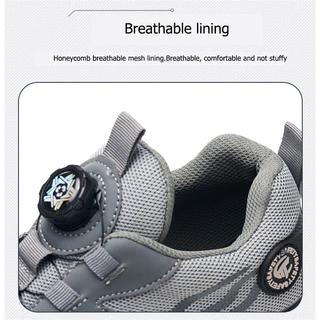 Safety Shoes รองเท้าเซฟตี้ รองเท้าทำงานฤดูใบไม้ร่วงและฤดูหนาวใหม่ รองเท้าป้องกันความปลอดภัย ปุ่มหมุน 39-45