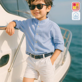 กางเกงขาสั้นเด็ก ปรับเอวได้ทั้งสองด้าน ผ้าฝ้าย100% อายุ0-14ปี ของแท้จาก KidsplanetOfficial (3361P 3367P)