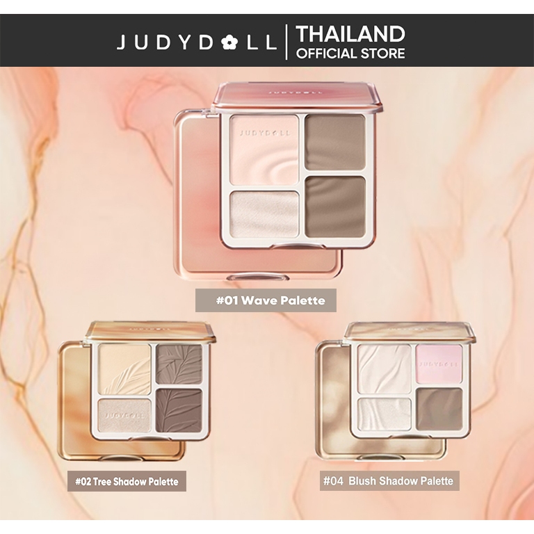 【ของแท้ 100%】JUDYDOLL Highlight & Contour 9g #1#2#4 จูดี้ดอล พาเลทไฮไลท์และคอนทัวร์ BDZ157