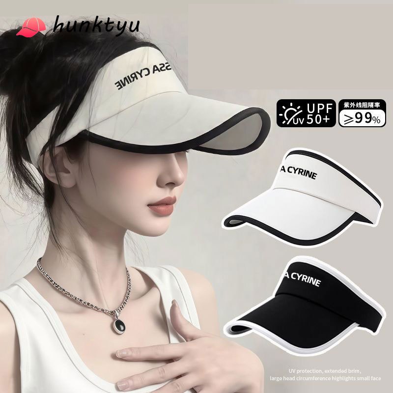 COD💕หมวกกันแดด หมวกปีกกว้าง หมวกทรงกลวง หมวกคลุมหน้า หมวกกันแดด หมวกผู้หญิง หมวกวิ่ง