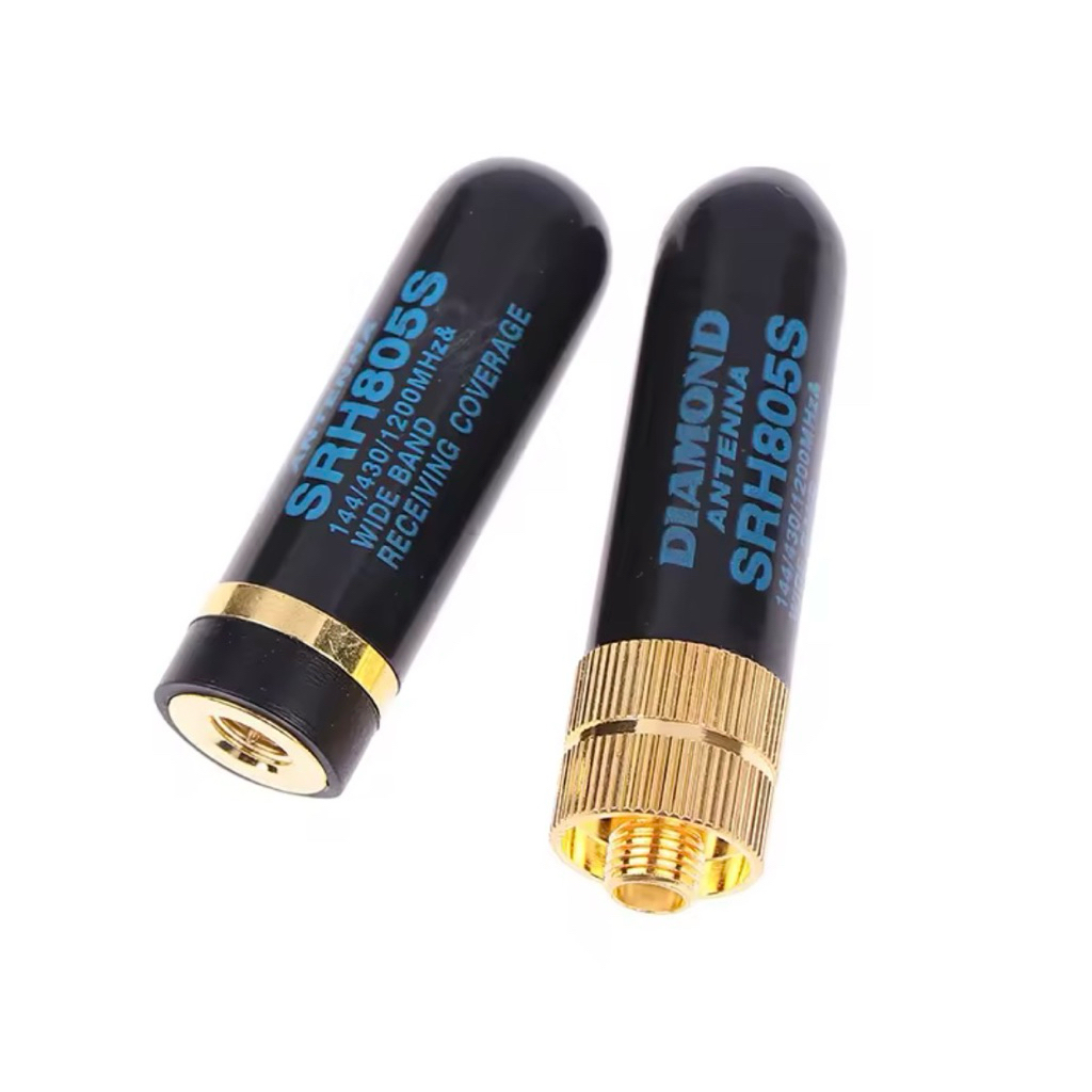 1/PCS SRH805S เสาอากาศรับสัญญาณสูง SMA-Female เพชร 805 สั้นเสาอากาศ Dual Band UHF VHF สําหรับ DM-1701 UV-5R Plus Walkie