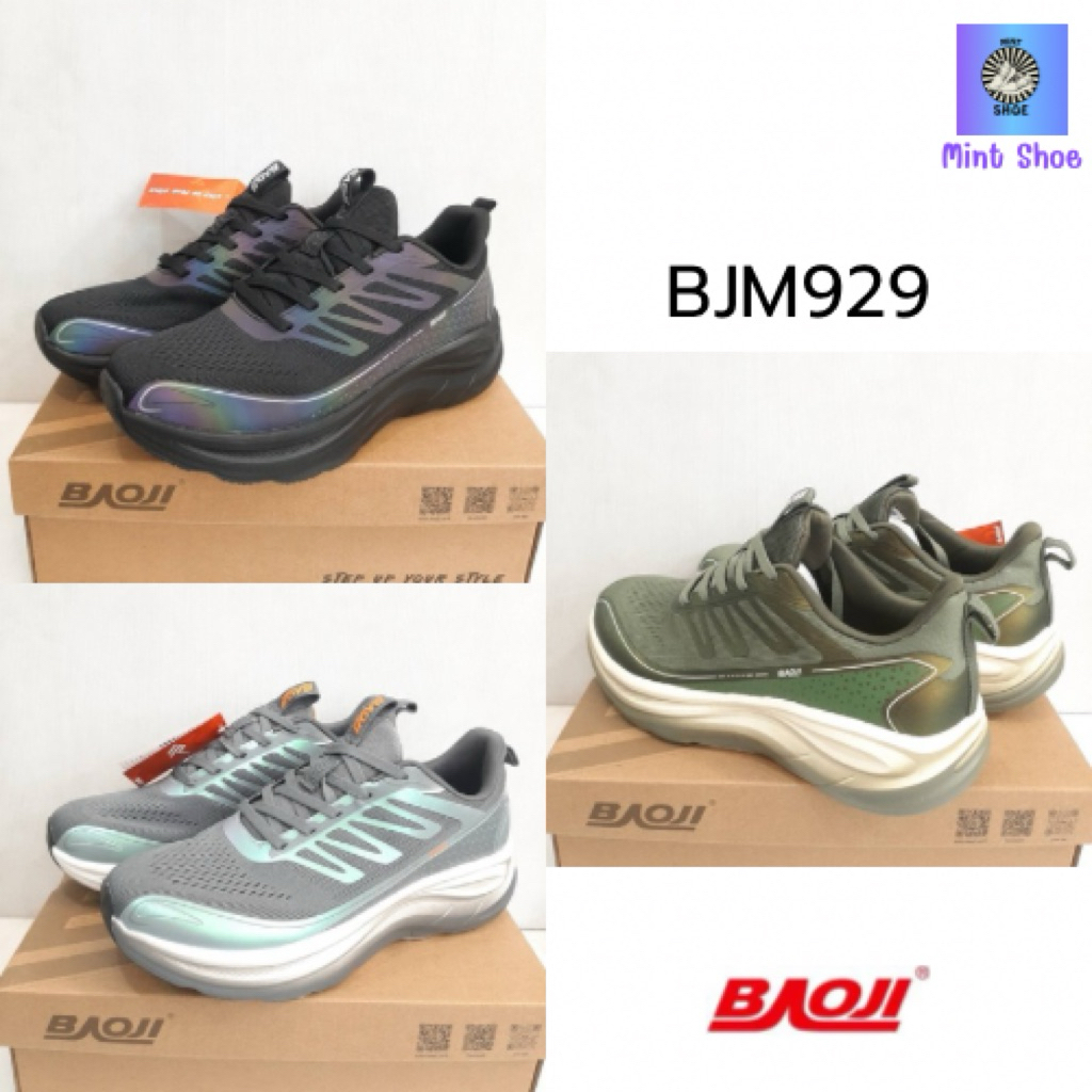 รองเท้าผ้าใบผู้ชาย Baoji แท้ 100% (สินค้ามาใหม่) รุ่น BJM929 มีไซส์ 41-45